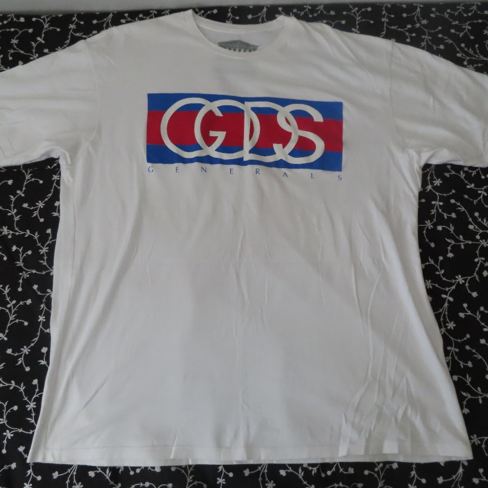 gods & generals white graphic logo tshirt made in usa 3XL